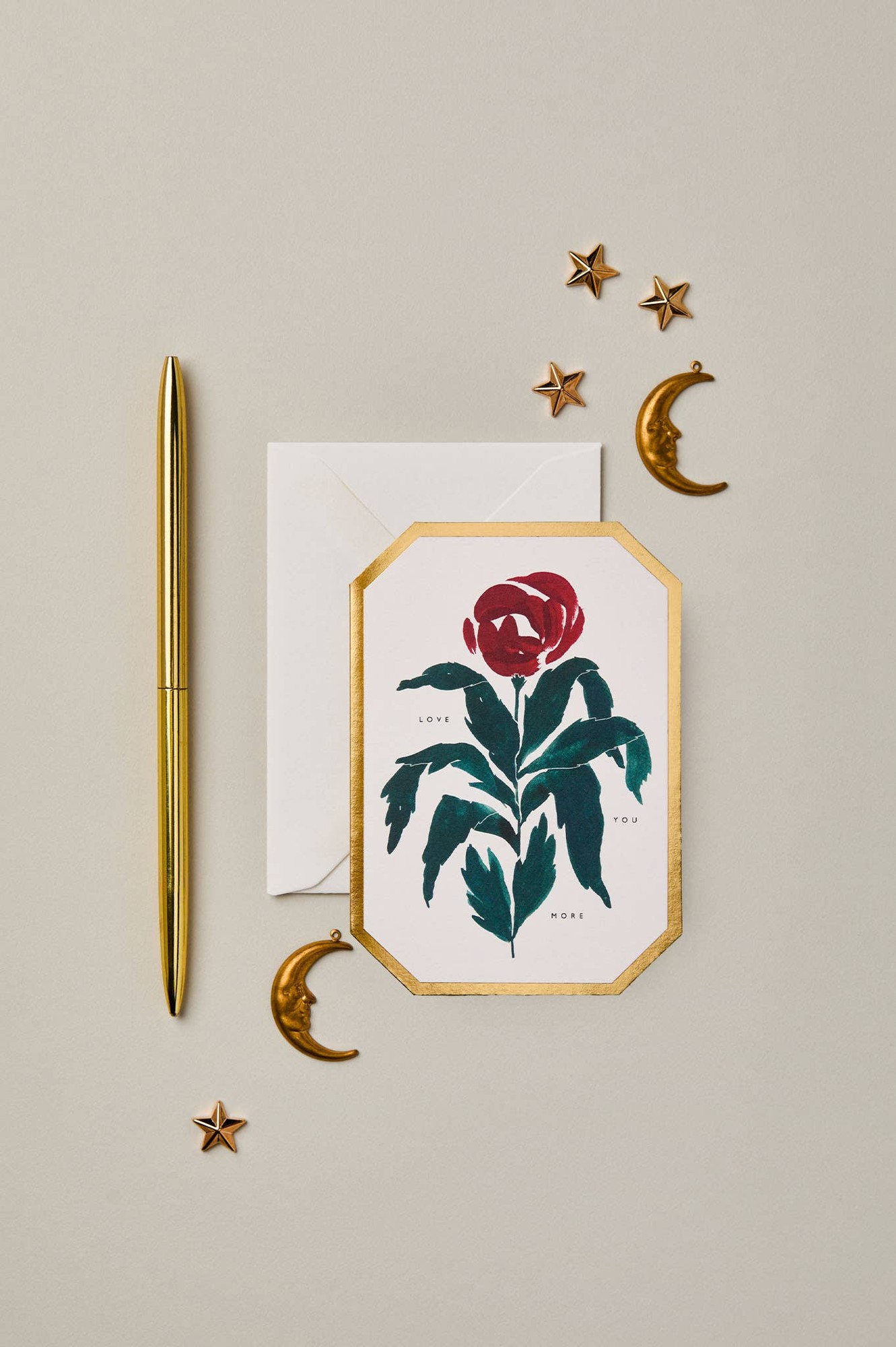 LOVE YOU MORE DIE CUT VALENTINES LOVE CARD