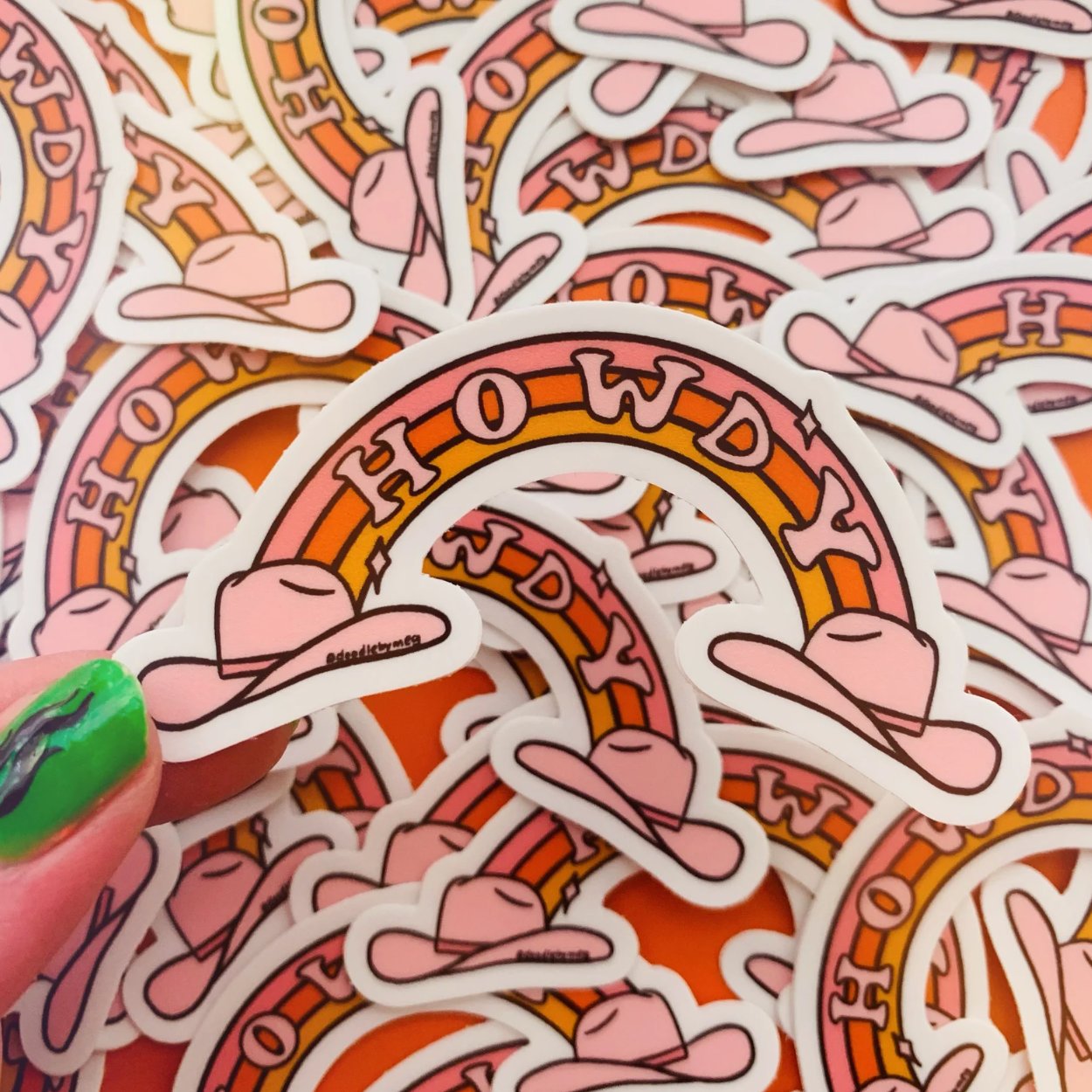 Howdy Rainbow Sticker