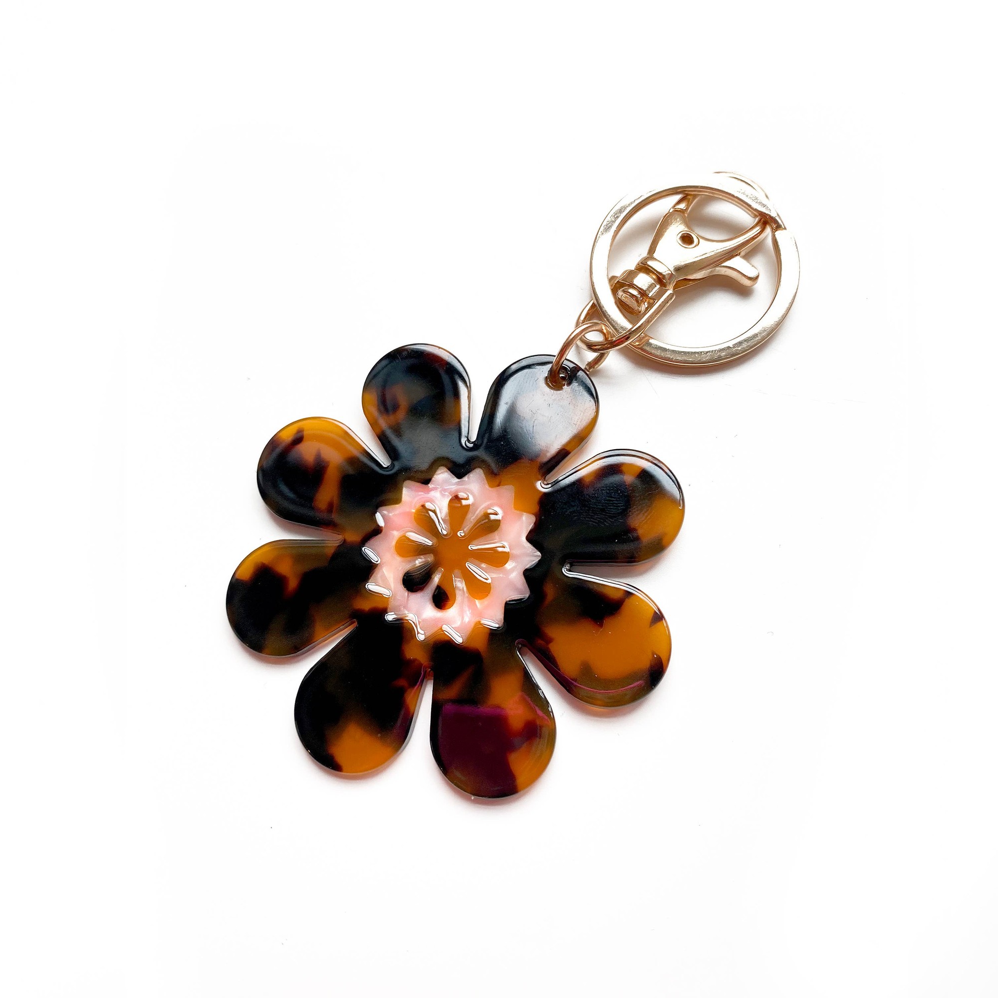 Daisy Tortoise Keychain